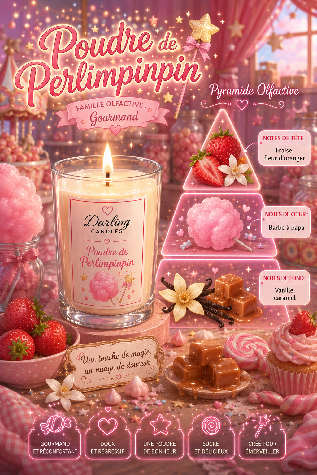 Coffret de 6 fondants - Poudre de Perlimpinpin