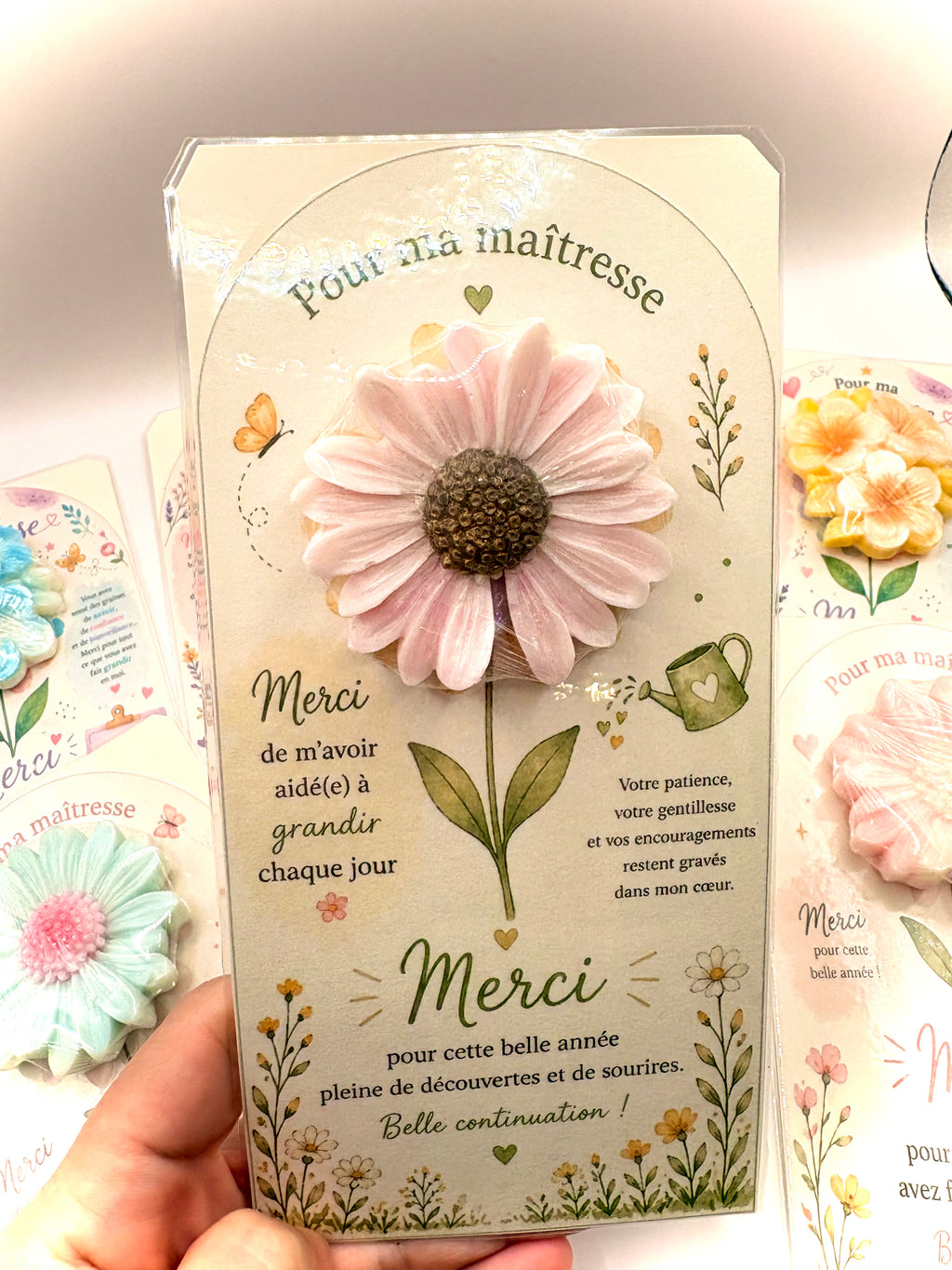 Coffret "merci maîtresse" - Cashmere et soie" rose