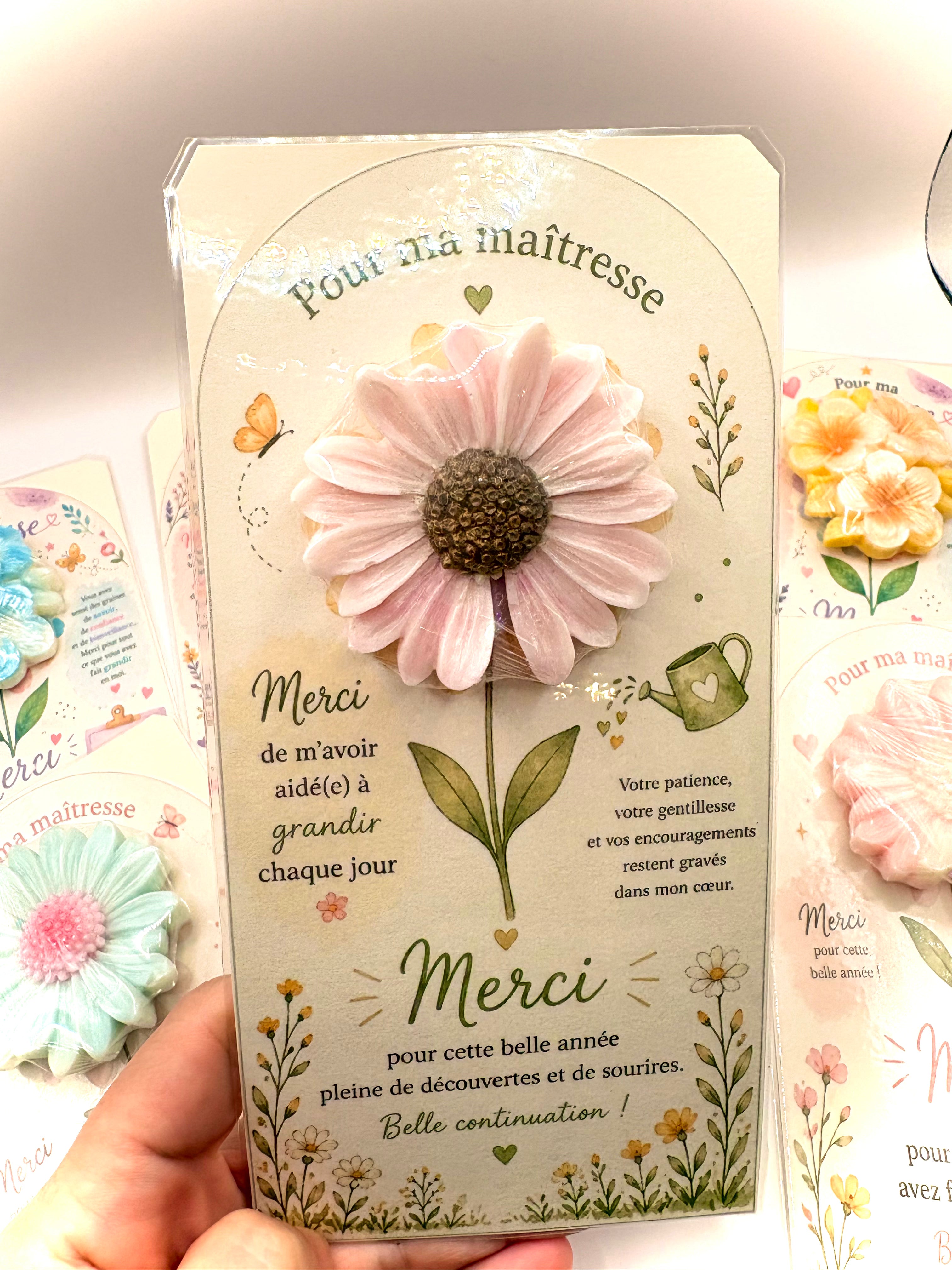 Coffret "merci maîtresse" - Cashmere et soie" rose