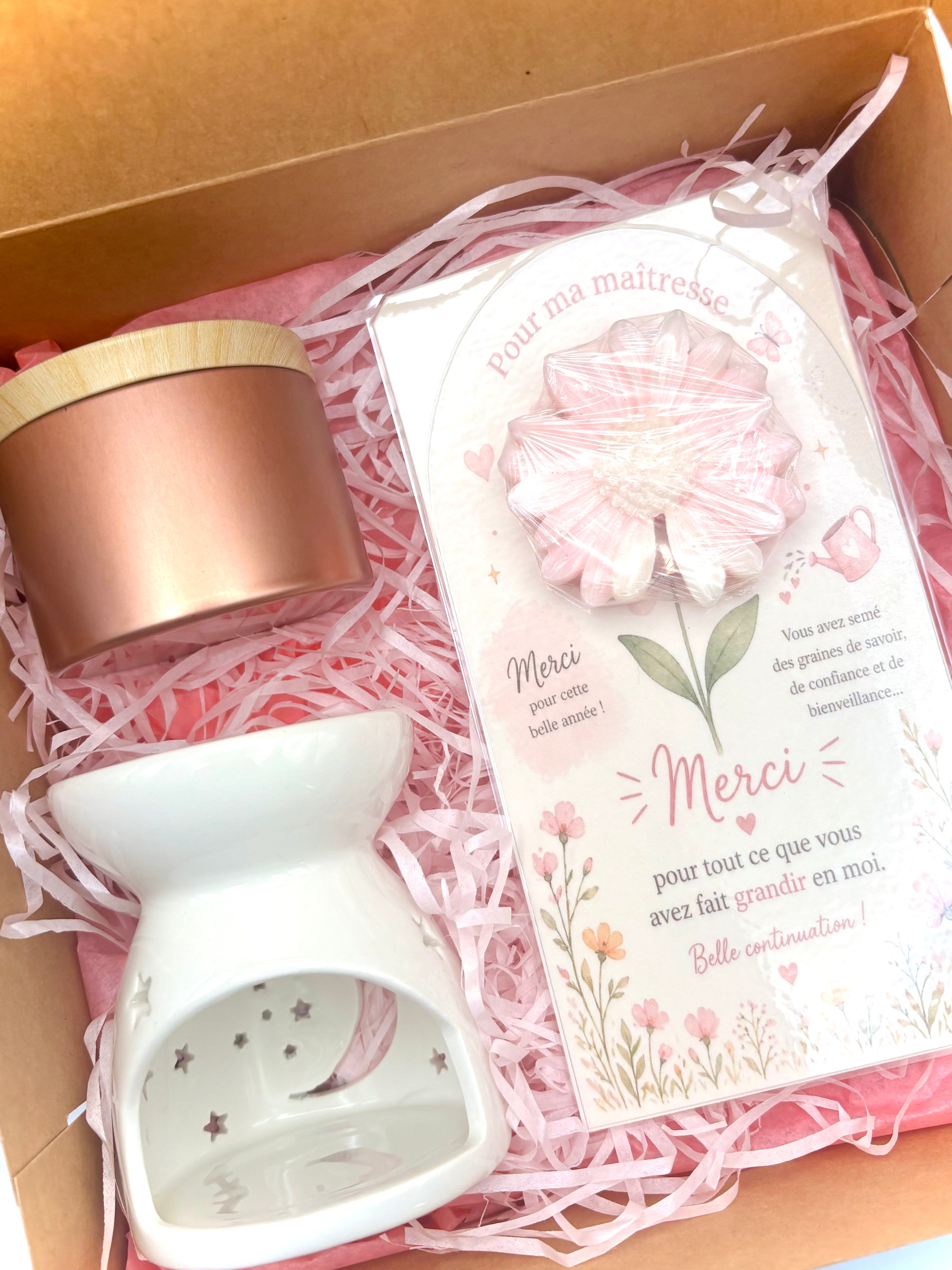 Coffret "merci maîtresse" - Fleur de cerisier