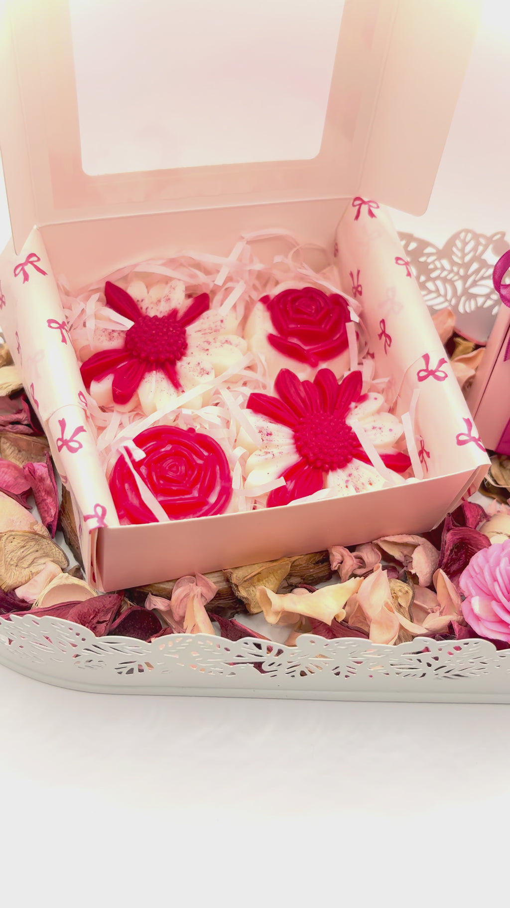Coffret fondants "Coeur de Rose"